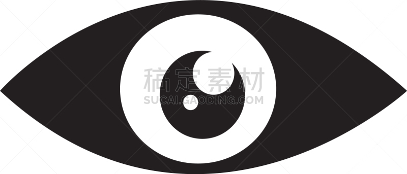 计算机图标,动物眼睛,设计师,轮廓,商务,人,视力,矢量,眼球,弯曲