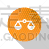 分离着色,白色,图标,秤,商务,决定