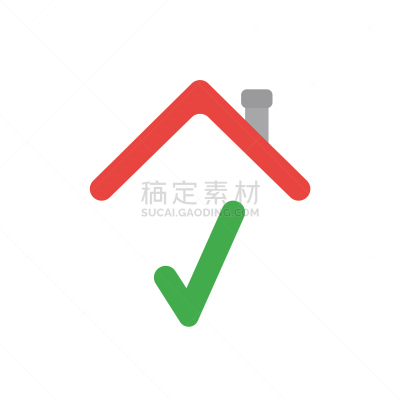 屋顶,在下面,概念,房屋,复选标记,计算机图标,商务,房屋建设,检查表,选择