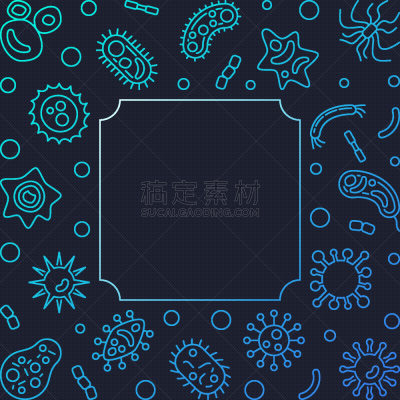 轮廓,微生物,正方形,边框,一个物体,形状,圆形,直的,有毒物质,生病