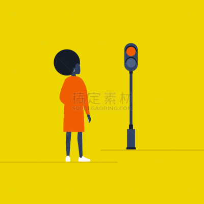 交通,行人,安全的,矢量,照明设备,停止标志,绘画插图,人行横道,等,青年人