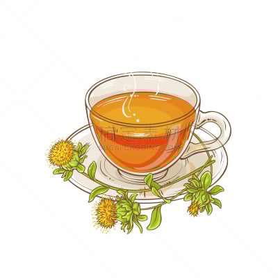 草红花,茶,饮料,清新,香料,杯,食品,茶杯,植物群,花