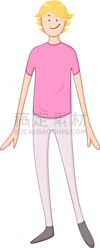 金色头发,男人,粉色,快乐,衬衫,青少年,学生,人,男孩
