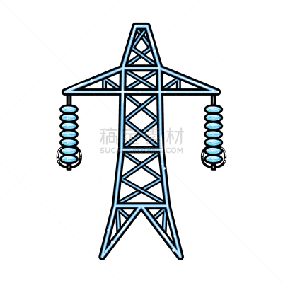 line high voltage iconcartoon