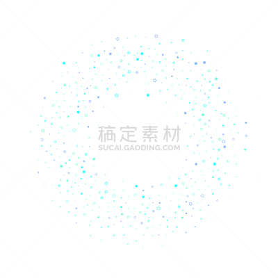 五彩纸屑,青绿色,蓝色,星形,闪亮