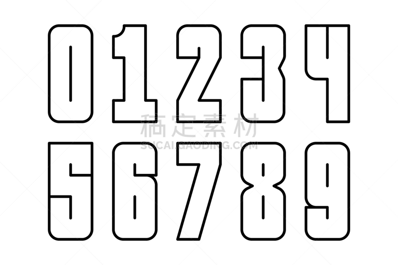 数字,数字9,矢量,数字7,数字6,数字4,图像,数字3,数字8,抽象