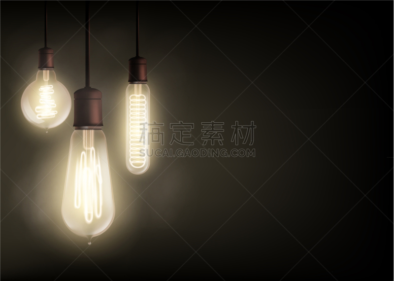 复古灯泡,活力,夜晚,华丽的,螺线,闪亮的,计划书,技术,图像,工业