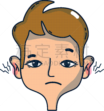 男人,耳炎,耳痛,听障,健康保健,药,身体受伤,图像,矢量,生病