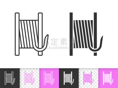 线轴,黑色,线图标,极简构图,纺织品,针织品,直的,品牌名称,丝绸,时尚