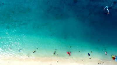 日本冲绳美丽的海景