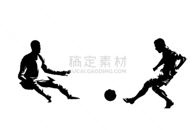 绘画插图,足球运动员,守门员,矢量,分离着色,墨水,剪影,跳,进攻,射击