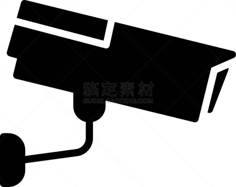 监视器,警官,圆形,白色,黑色,安全的,安全,艺术,监视
