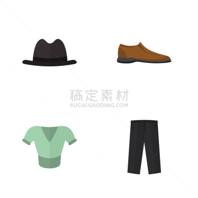 外衣,裤子,男性,平坦的,巴拿马草帽,衣服,束腰外衣,男人,呢帽,布置