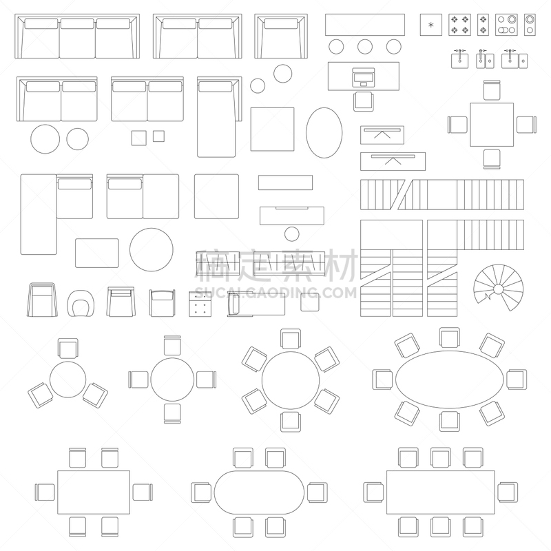 起居室,家具,符号,坐浴盆,商务,计划书,扶手椅,蓝图,椅子,布置