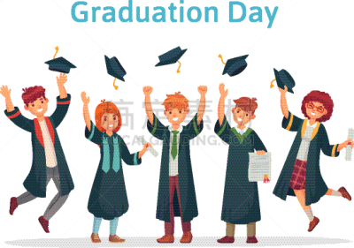 白昼,大学,女人,文凭,女孩,毕业,相伴