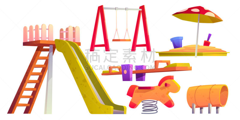 儿童,滑梯,游乐场,沙坑,可爱的,休闲游戏,运动,背景分离,玩具,平衡