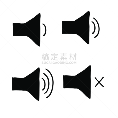乱画,图标集,矢量,演说家,计算机图标,音量旋钮,传媒,安静,背景分离,技术
