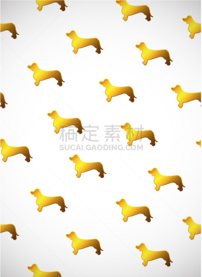 可爱的,狗,黄金,垂直画幅,式样,卡通,纯种犬,纺织品,壁纸,动物