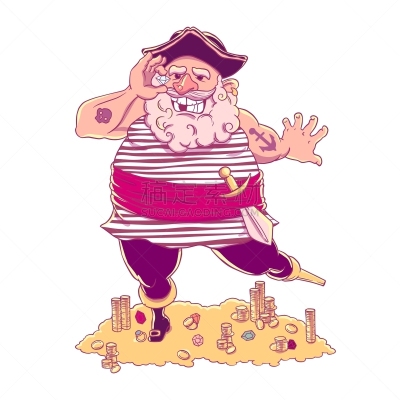 假肢,设备用品,海盗,幸福,黄金,有疣的,剑,笑