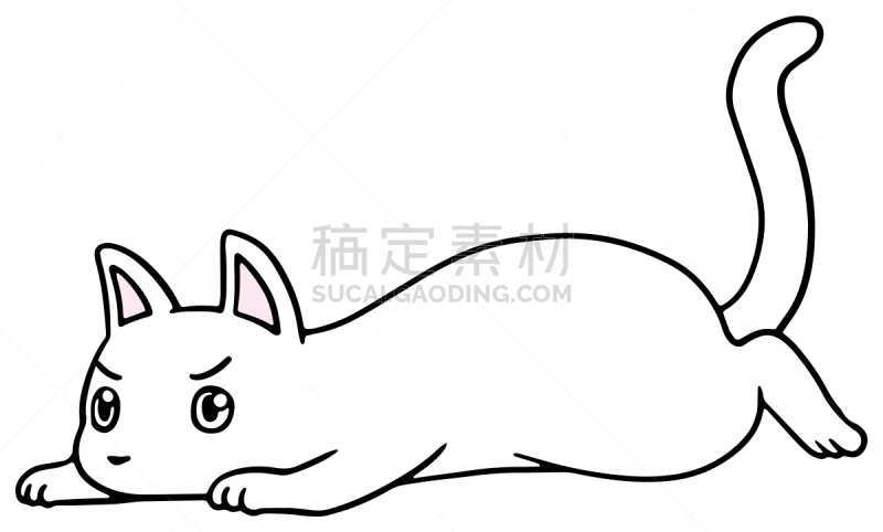 矢量,绘画插图,猫,惊骇,恐怖,简单,动物,宠物商店