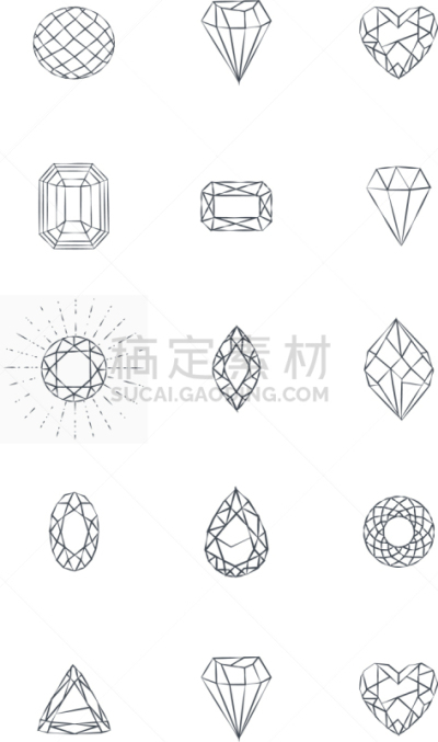 分离着色,图标,钻石,白色背景,华贵,模板,品牌名称,复古
