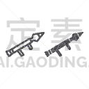 符号,计算机图标,线条,火箭筒,直的,品牌名称,蜘蛛网,复古,剪影