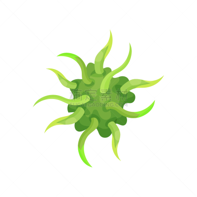 绿色,生物学,微生物学,显微镜,不卫生的,矢量,生病