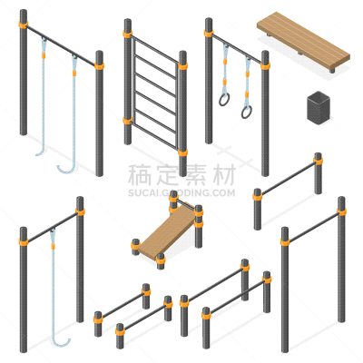 街道,化学元素周期表,健身房,绳子,体操,运动,长椅,厚木板,布置