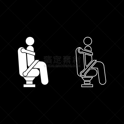 人,男人,安全的,腰带,汽车,儿童安全座椅,轮廓,白色,传统,做