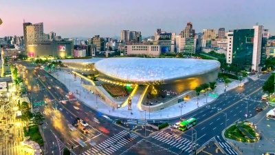 韩国东戴门公园夜景