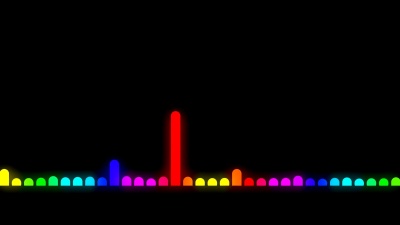 五颜六色的音乐VU节拍。