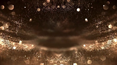 Symmetric Particles Background (Gold Colored) - Loop
