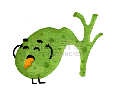 人,胆囊,动画片,分离着色,可爱的,信息图表,健康保健,图像,生病
