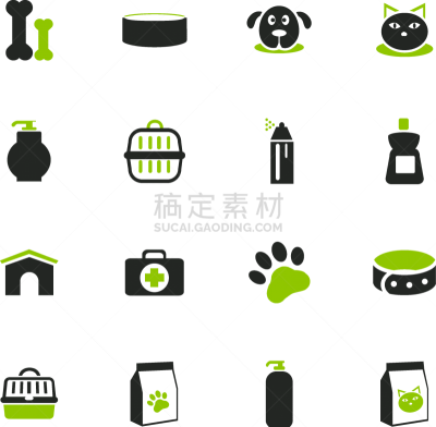 宠物,商品,计算机图标,分离着色,可爱的,狗屋,健康保健,房屋,食品,喂养