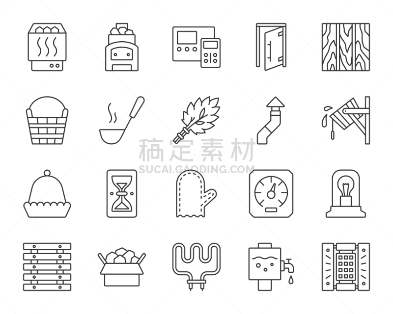 设备用品,桑拿浴,黑色,计算机图标,线条,连指手套,直的,长柄勺,灯罩,公共浴室