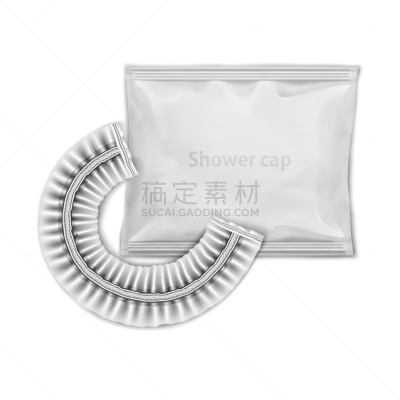 浴帽,白色,轻蔑的,正下方视角,商务,塑胶,模板,小的,汽车旅馆,头发