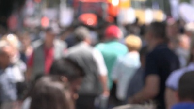 抽象模糊人群