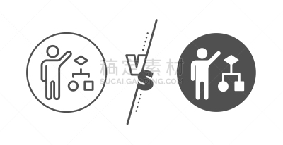 商务,矢量,标志,线图标,轮廓,人,经理,符号,拉脱维亚,平坦的