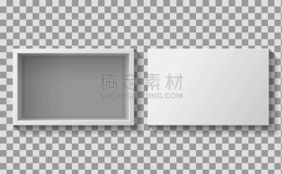 盒子,开着的,矢量,视角,组物体,船,商务,空的,纸盒,简单