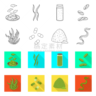 海洋,符号,蛋白质,素食,健康保健,螺线,营养品,食品,维生素,草