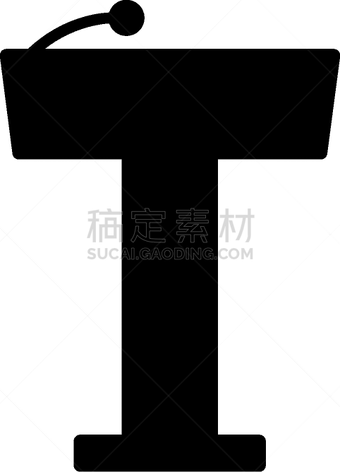 标志,稳定,平坦的,计算机图标,男人,发言人,指挥台,充满