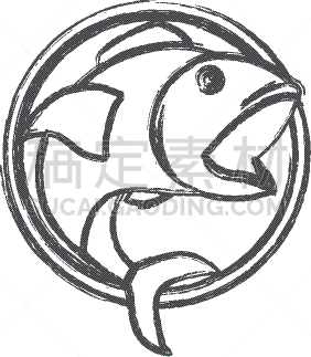 运动模糊,草图,圆形,自然,海产,野生动物,鲔鱼,海洋,剪影