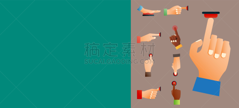 红色,手,手指,按键区,拇指,人,概念,技术,推