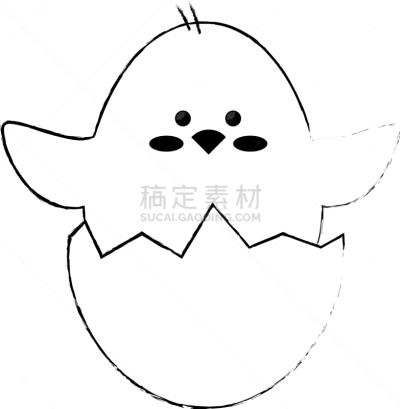 可爱的,鸡,无人,野生动物保护区,矢量,自然,多样,图像,动物,性格