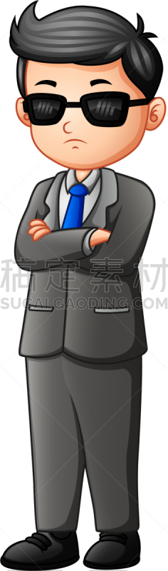 分离着色,贴身保镖,男性,白色背景,商务,专业人员,护送队,太阳镜,人,服务