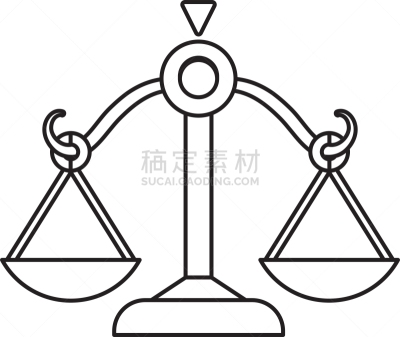 平衡,分离着色,商务,法官,决定