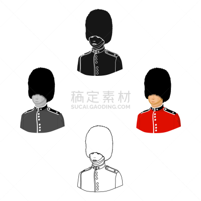 分离着色,计算机图标,贞德,高雅,仪仗队,伊丽莎白二世,制服,传统,红色,非凡的