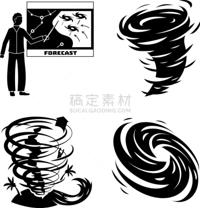 飓风,简单,符号,活力,华丽的,商务,螺线,风,布置,流动