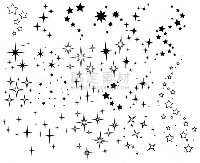 明亮,星形,光效果,照明设备,华丽的,品牌名称,天空,发光,布置,剪影