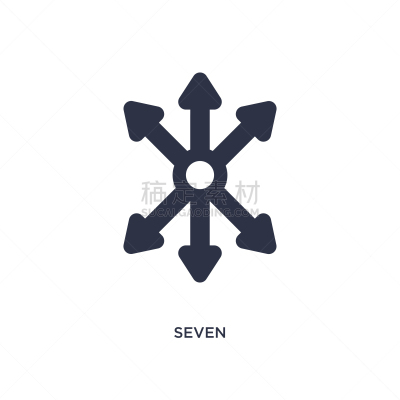 数字7,图标,极简构图,白色背景,信息图表,商务,流程图,数据,图表